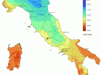 Mappa solare Italia